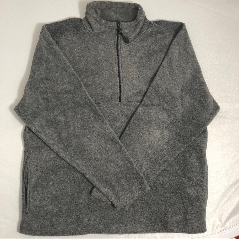 Prospirit gray fleece half zip pullover